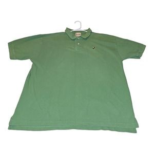 Walt Disney World Polo XL Men's Green Short Sleeve Embroidered Vacation Fun